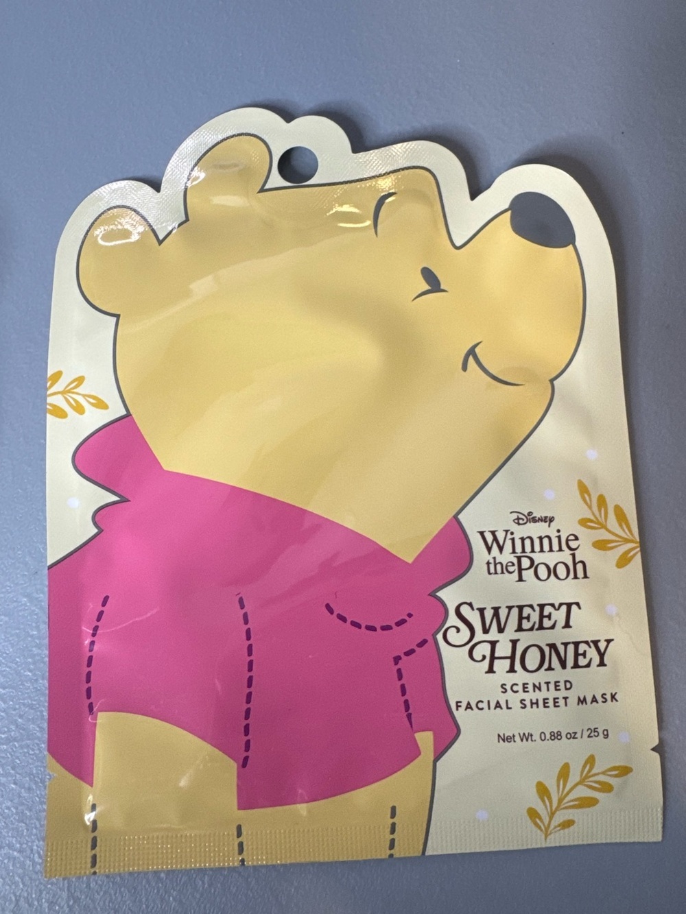 Disney Winnie the Pooh Sweet Honey Facial Sheet Mask Pooh - Yellow & Pink